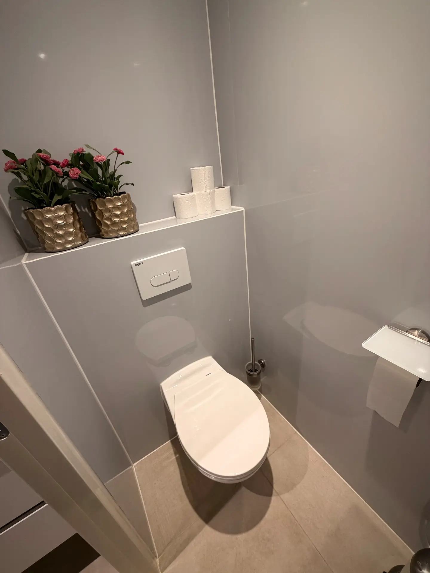 Toilet in het huisje voor 9 personen