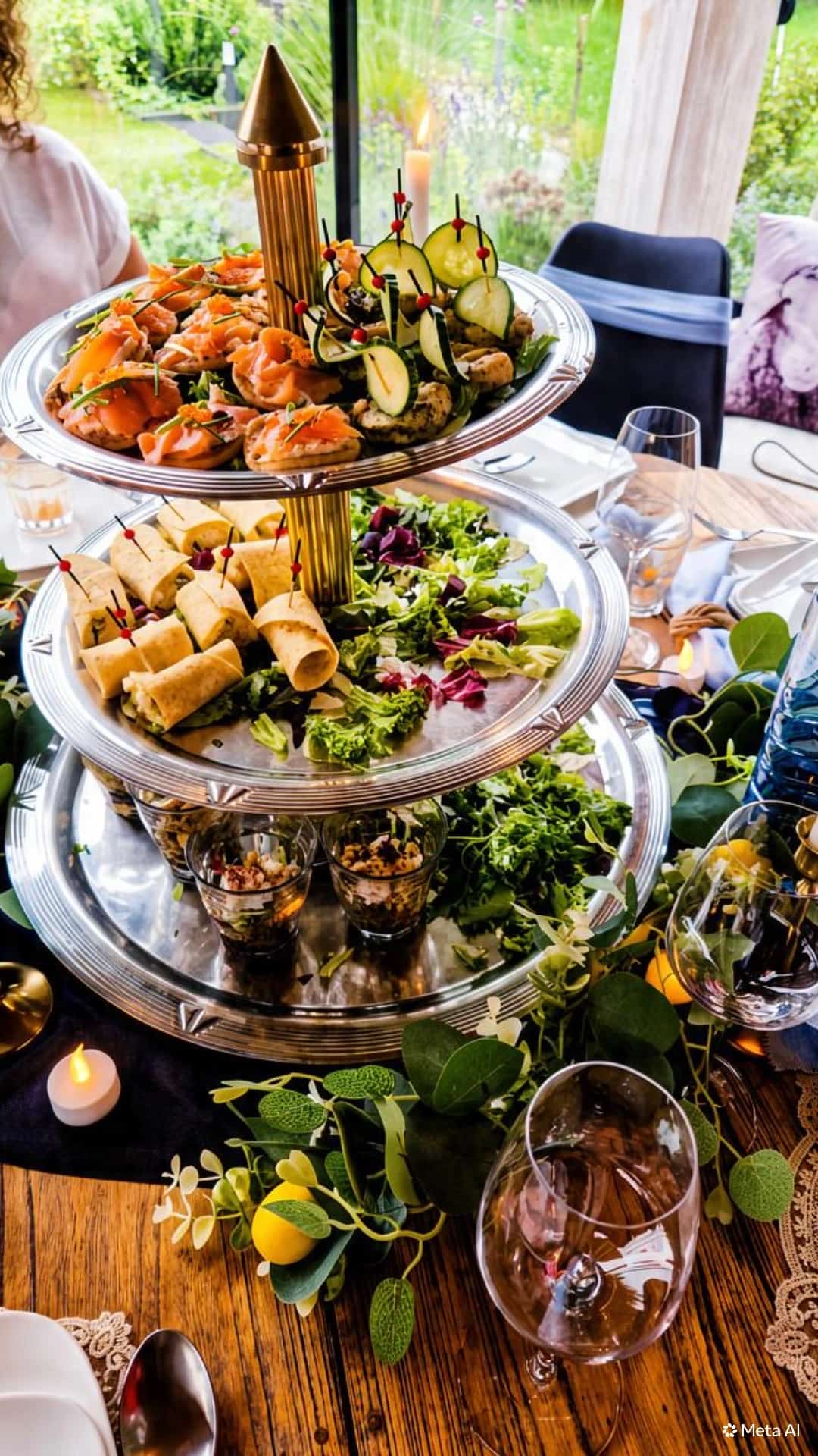 Hightower met hartige hapjes bij de hightea