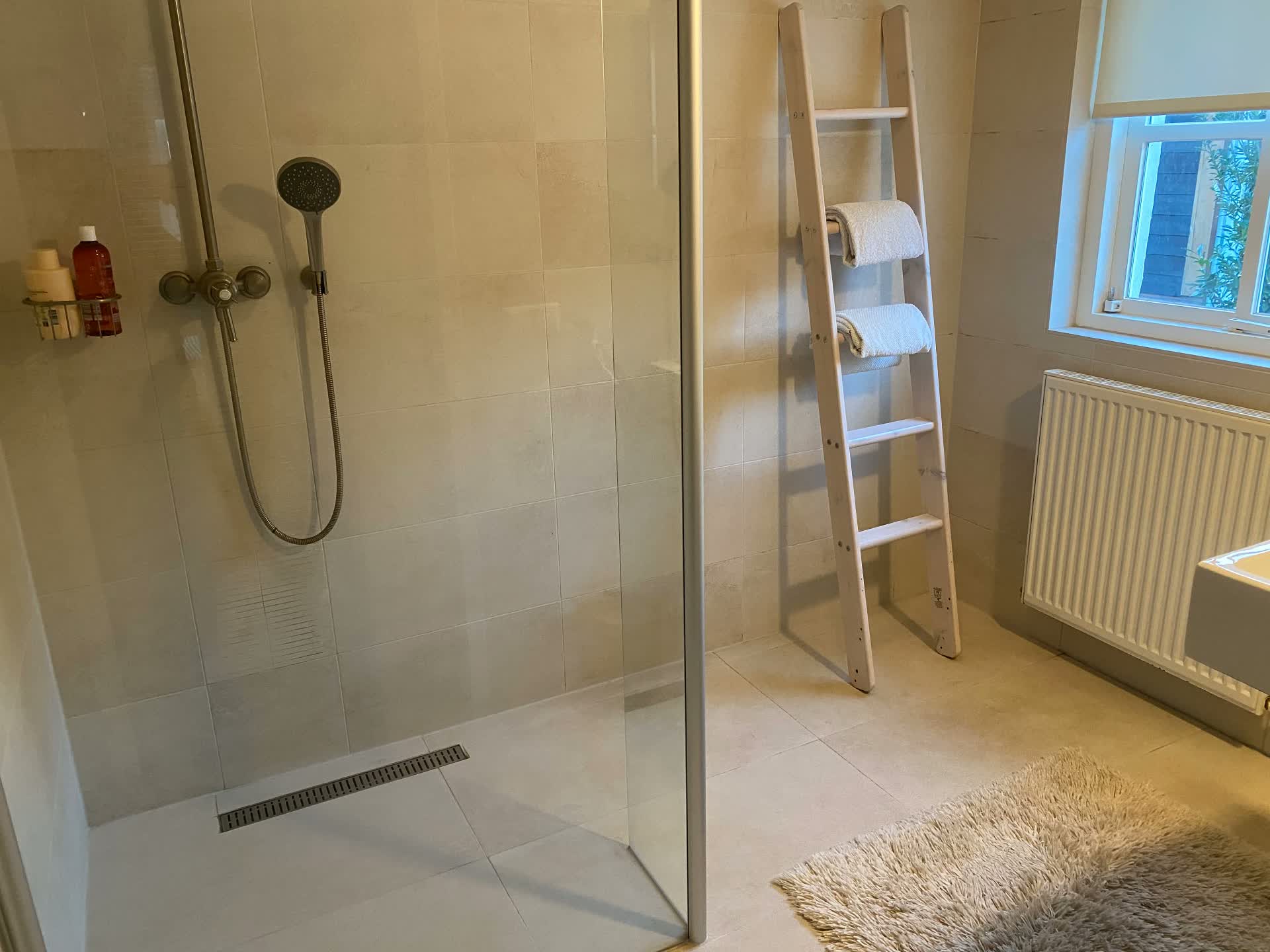 Inloopdouche met regendouchekop